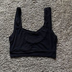 Skims Summer Mesh Scoop Bralette Onyx Size XL NEW